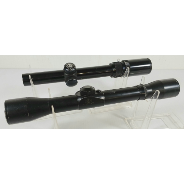 LOT OF 2 -  SCOPES - BUSHNELL SPORTVIEW 1.5 X - 4.5 X 21 & COUNT 4 X 32 RIFLESCOPE