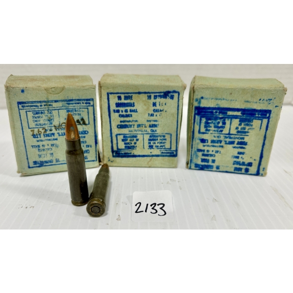 AMMO: 45X 7.62X45 MM - MILITARY FMJ