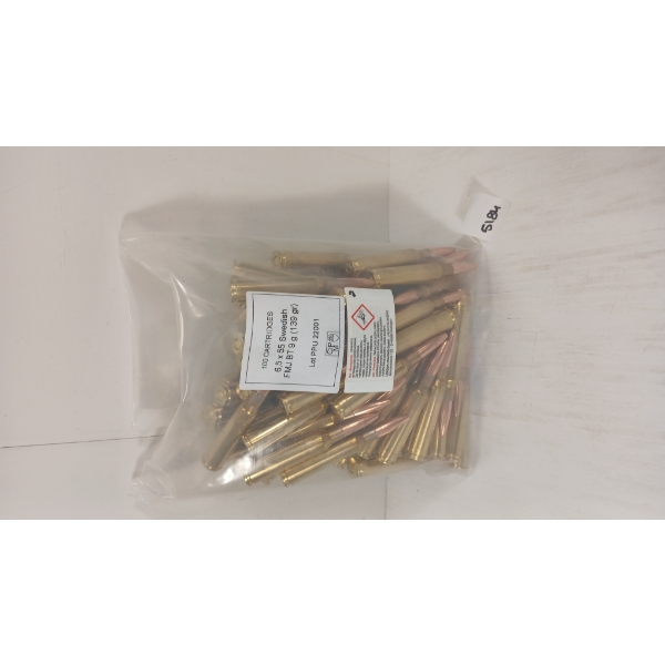 AMMO: 100X PPU 6.5X55 SWEDISH MAUSER - 139GR - FMJ BT