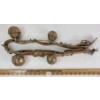 BRASS SLEIGH BELLS ON LEATHER STRAP