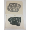 Image 2 : LOT OF 3 -  1963 "HUNTING CHASSE" & 1963 "BARRAGES A POISSON" - STONECUT & STENCIL