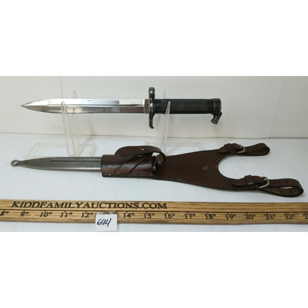 SWEDISH MODEL 1896 MAUSER BAYONET W/ SCABBARD & FROG