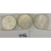 Image 2 : LOT OF 3 - CDN SILVER DOLLAR PCS - INCL 1963 & 1964