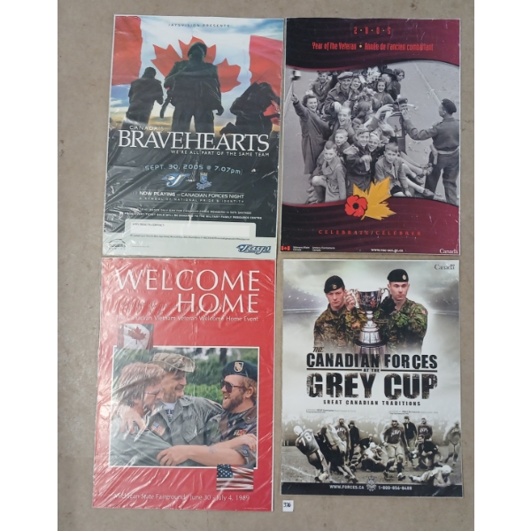 LOT OF 4 - CANADIAN FORCES & VIETNAM VETERAN ADVERTISEMENTS