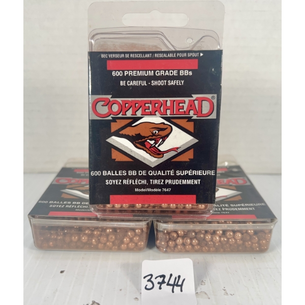 PELLETS: 1800X COPPERHEAD .177 CAL BB'S