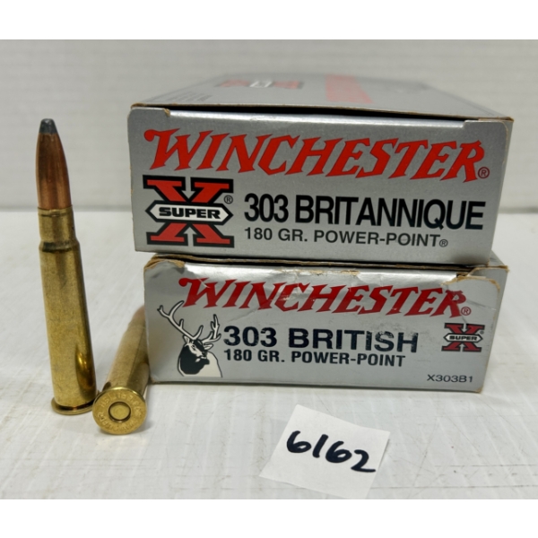 AMMO: 40X WINCHESTER .303 BRIT 180 GR SP