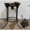 Image 2 : ANTIQUE HAND CRANK SMITHING FORGE - CANADIAN BLOWER & FORGE CO. W/ TOOLS