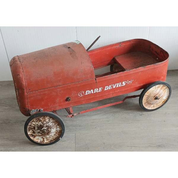 LINE BROS PRESSED STEEL DARE DEVILS PEDAL CAR