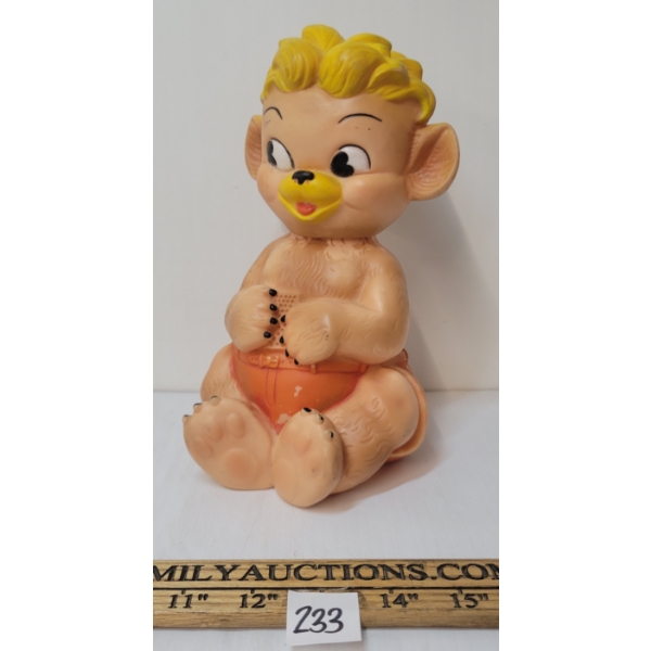 EATON'S PUNKIN HEAD RUBBER TOY - C. 1950'S