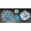 Image 6 : LOT OF 4 - BLUE URANIUM FENTON ART GLASS PCS