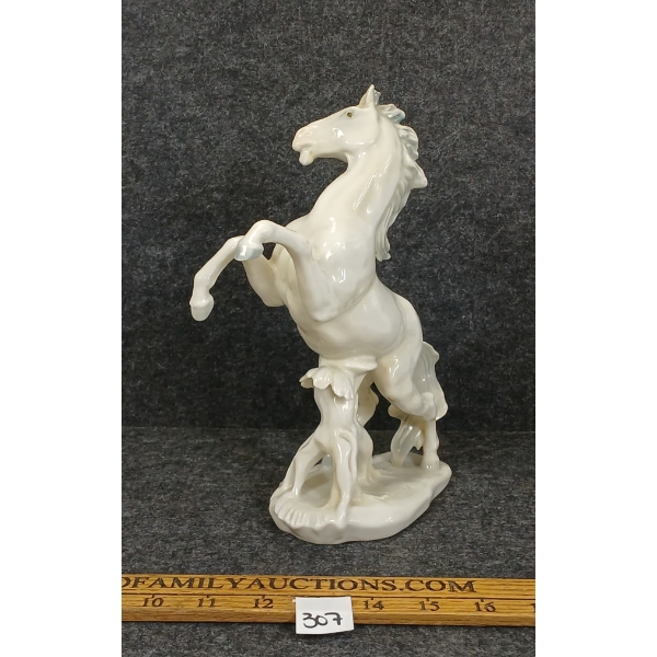 KARL ENS VOLKSTEDT PORCELAIN STARTLED HORSE FIGURE