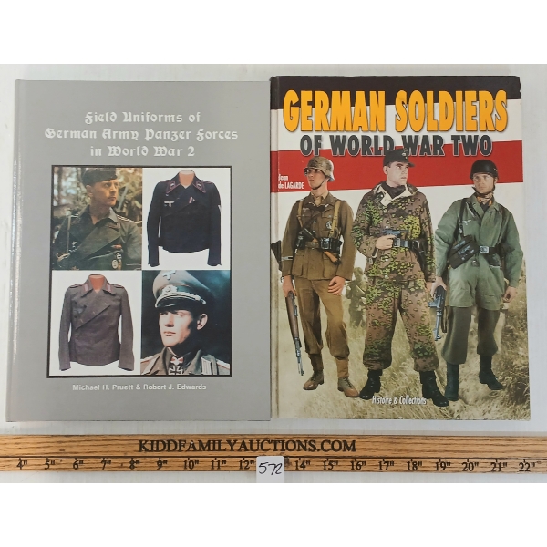 LOT OF 2 - "GERMAN SOLDIERS OF WWII" & "FIELD UNIFORMS OF GERMAN ARMY PANZER FORCES IN WWII"