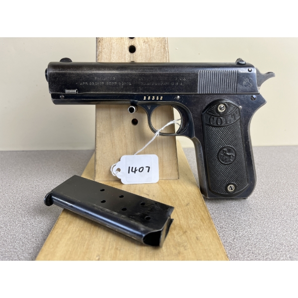 COLT MODEL 1903 IN .38 RIMLESS SMOKELESS - RESTRICTED