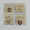 Image 2 : LOT OF 4 - CDN 25 CENT PCS - INCL 1954 & 1963 - ICCS GRADED