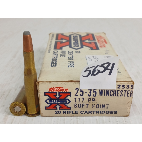 AMMO: 14X WESTERN SUPER-X .25-35WIN - 117GR - SP