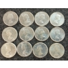 Image 2 : LOT OF 12 - 1962 CDN 10 CENT COINS