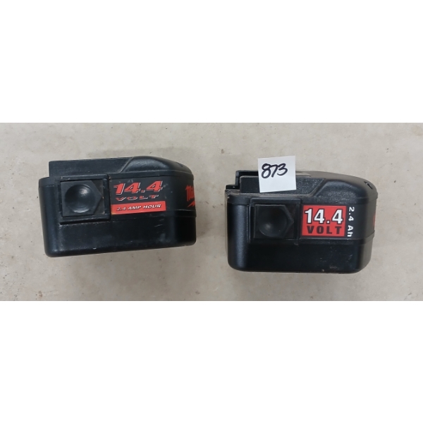 LOT OF 2 - MILWAUKEE 14.4V BATTERIES