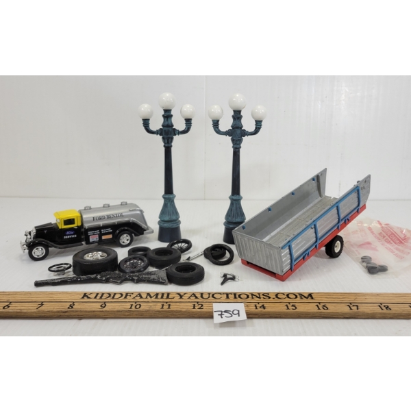JOB LOT - TRAILER, TRUCK & ACCESS & PARTS - INCL SIKU & TINS TOYS