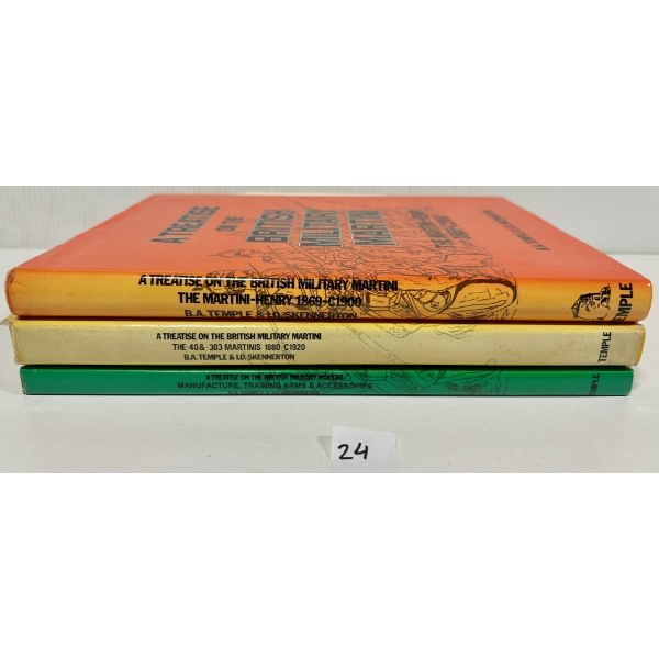 LOT OF 3 - BRITISH MILITARY MARTINI RIFLE REFERENCE BOOKS