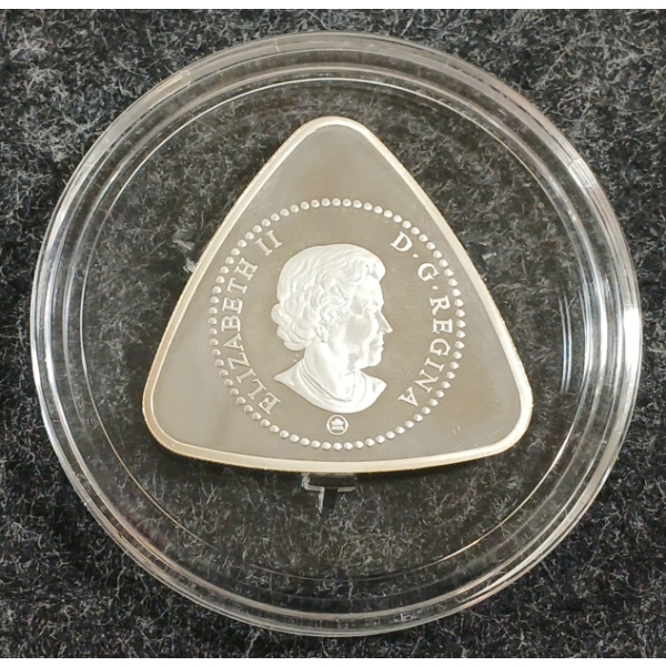 2008 RCM STERLING SILVER 50 CENT TRIANGLE COIN - MILK DELIVERY