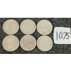 Image 2 : LOT OF 6 - 1964-1968 CDN 25 CENT COINS