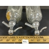 Image 4 : LOT OF 2 - HAY & SONS & W. & J. CRUICKSHANK - CLEAR FLUTED ACID-ETCHED - SELTZER BOTTLES