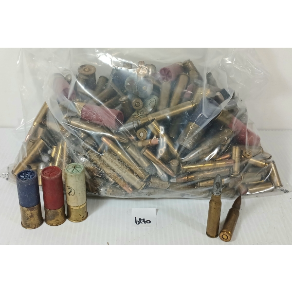 AMMO / BRASS: QTY OF MISC RNDS - INCL 12GA, .30-06 SPRG, ETC - 16LBS