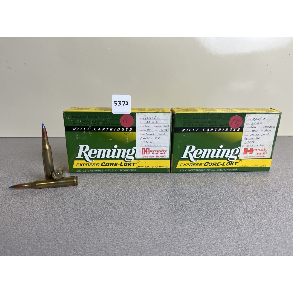 AMMO: 40X .25-06 RELOADS 100 GR. NOSLER BALLISTIC TIP