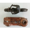 Image 6 : LOT OF 2 - CAST IRON FIRE TRUCK & MOTORCYCLE