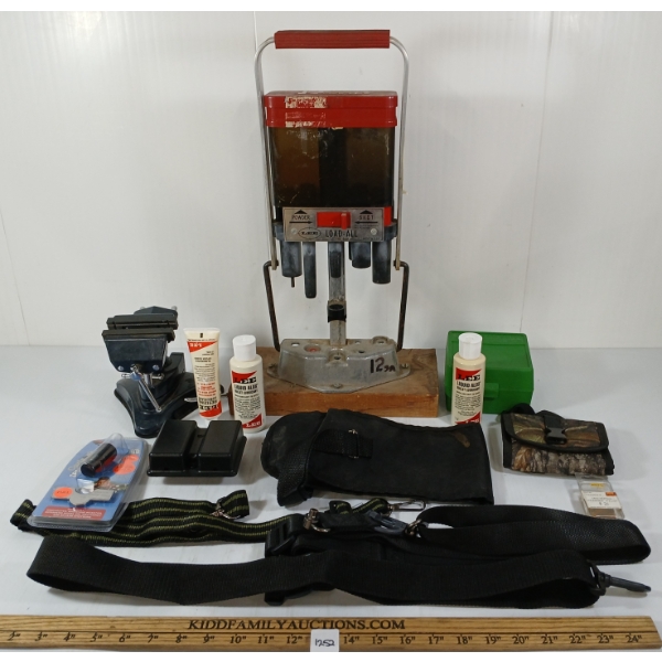 JOB LOT - LEE LOAD ALL II 12GA SHOTSHELL RELOADING PRESS, CARLSON'S FULL 12GA CHOKE TUBE, ETC