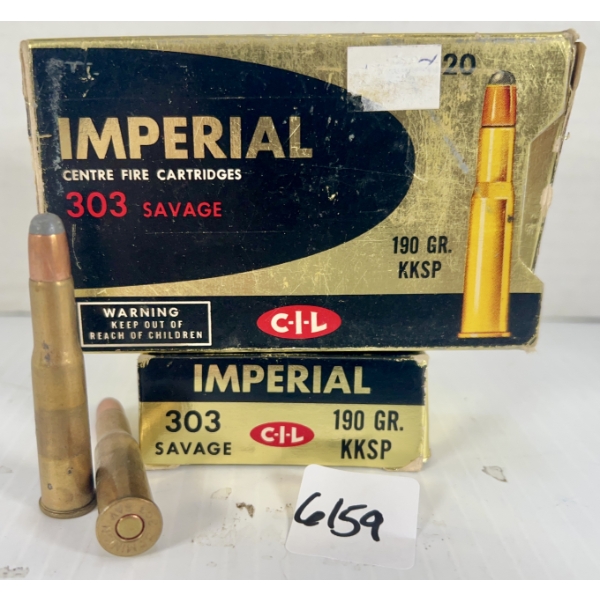 AMMO: 40X CIL .303 SAVAGE - 190 GR SP