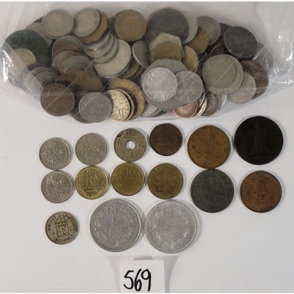 JOB LOT - FOREIGN COINS - INCL SCOTLAND, EGYPT, INDIA, BRITAIN, ETC