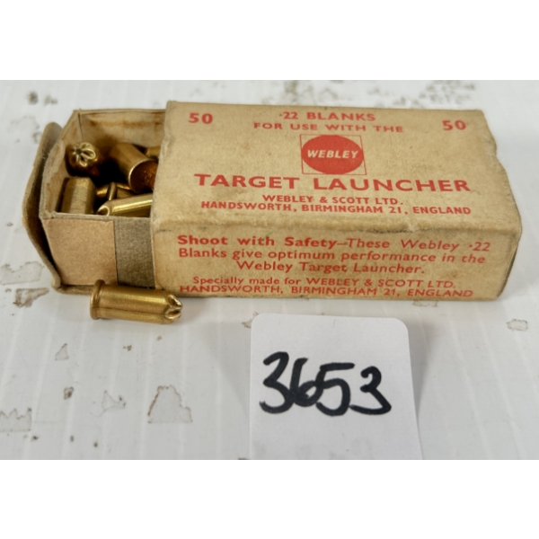 BLANKS: 28X .22 CAL - FOR WEBLEY TARGET LAUNCHER
