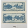 Image 2 : LOT OF 2 - 1954 CDN $5 BANKNOTE - UNCIRCULATED