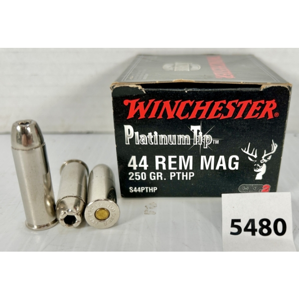 AMMO: 20X WINCHESTER .44 REM MAG - 250 GR HP