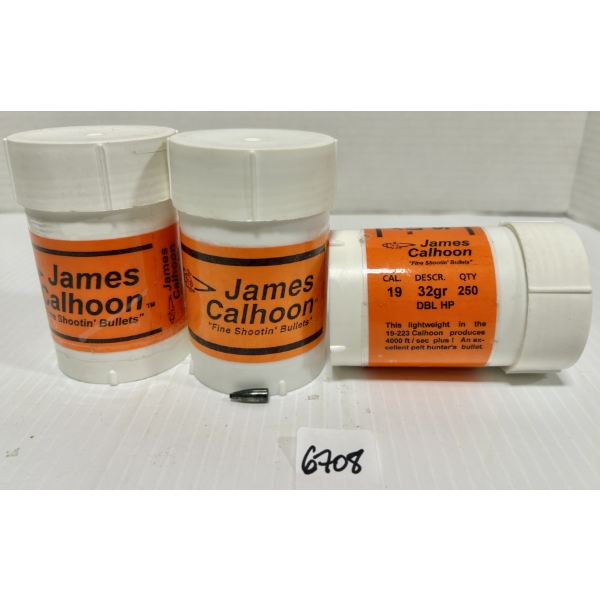 BULLETS: APPROX 700X CALHOON .19 CAL 32 GR HP