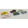 Image 1 : LOT OF 6 - ERTL & SOLIDO DIECAST MODELS - 1950 CABRIOLET, 1959 CHECKER CAB, WOODY STATION WAGON, ETC
