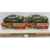 LOT OF 2 - SAUNDERS MILITARY POLICE CARS W/ POWERFUL FRICTION MOTOR & SIREN