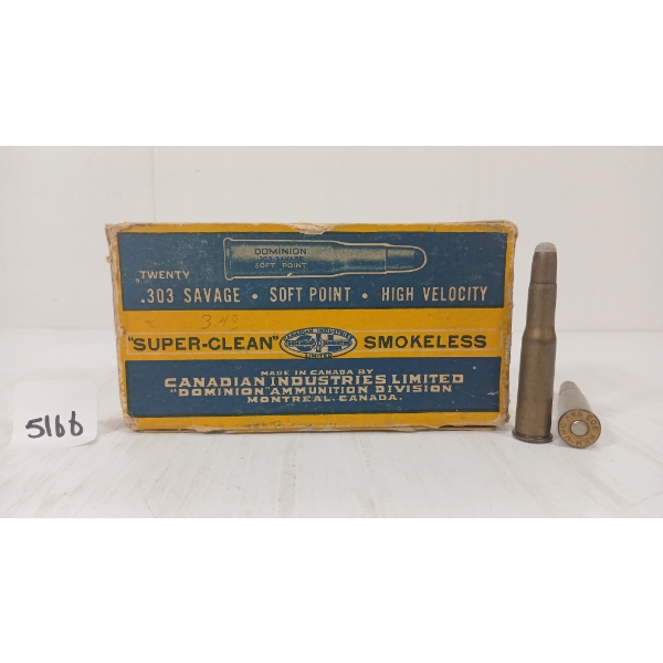 AMMO: 20X CIL .303 SAV - 190GR - SP - COLLECTABLE BOX 
