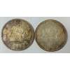 Image 1 : LOT OF 2 - 1963 CDN SILVER DOLLARS - VOYAGEUR