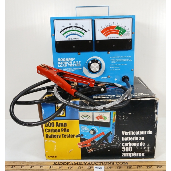 POWER FIST 500 AMP CARBON BATTERY TESTER
