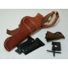 Image 2 : LOT OF 4 - SKS SIGHT ADJUST TOOL, HANDGRIPS & BUCHEIMER LEATHER HANDGUN HOLSTER