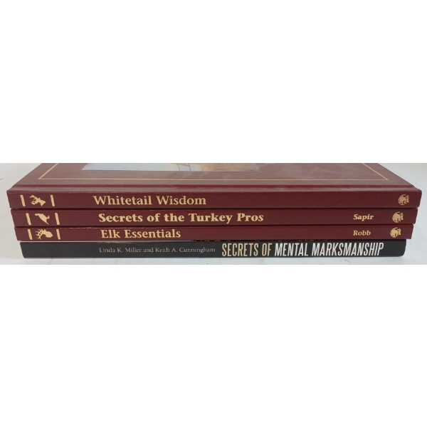 LOT OF 4 - "ELK ESSENTIALS", "WHITETAIL WISDOM", "SECRETS OF TURKEY PROS" & "MENTAL MARKSMANSHIP"