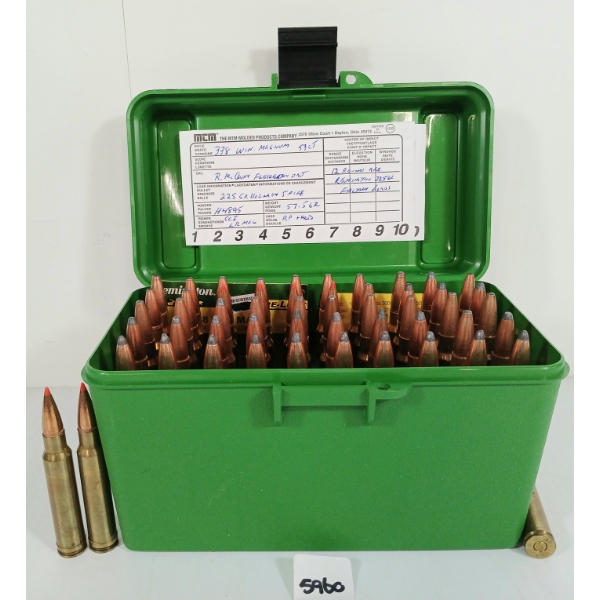 AMMO: 53X MIXED .338 WIN MAG - 225GR - CORE-LOKT PSP - FACTORY LOADS