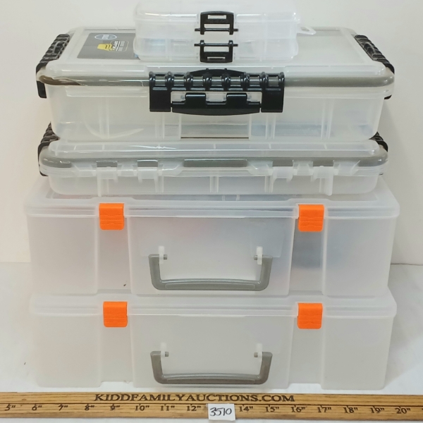 JOB LOT - TACKLE BOXES, FISHING LINE, LURES, SCALES, ETC