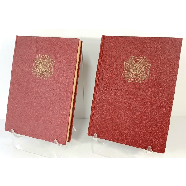 LOT OF 2 - 1952 "VETERANS OF FOREIGN WARS: THIS IS AMERICA - MY COUNTRY" VOL'S. 1 & 2