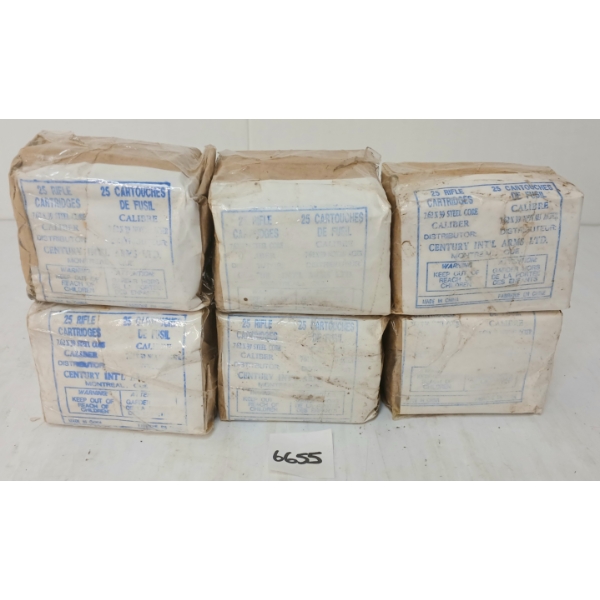 AMMO: 150X CENTURY INTL ARMS .7.62X39CAL