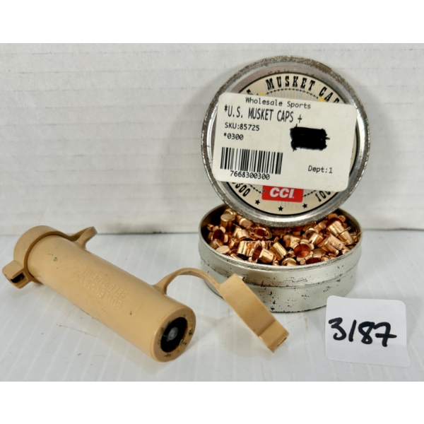 PERCUSSION CAPS: APPROX 90X CCI MUSKET CAPS