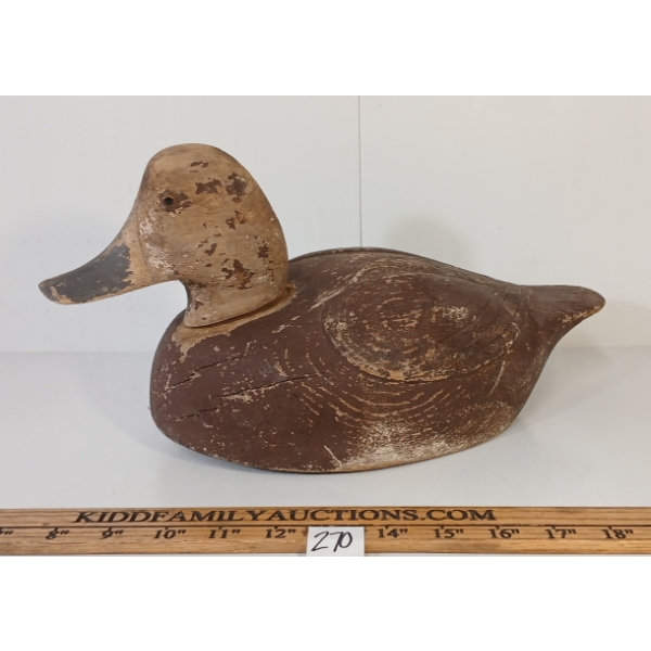 GOLDEN EYED DUCK DECOY