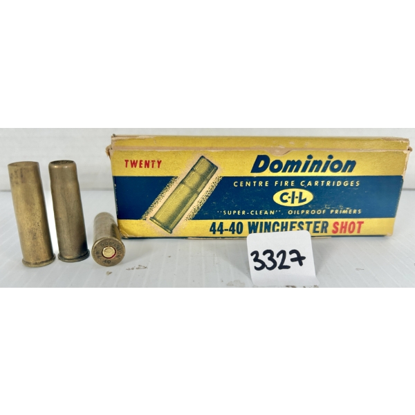 AMMO / BRASS: 15X LIVE & 4X BRASS CIL .44-40 WIN - BIRDSHOT